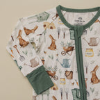 Cottontail Garden Bamboo Zippy Zipper Romper