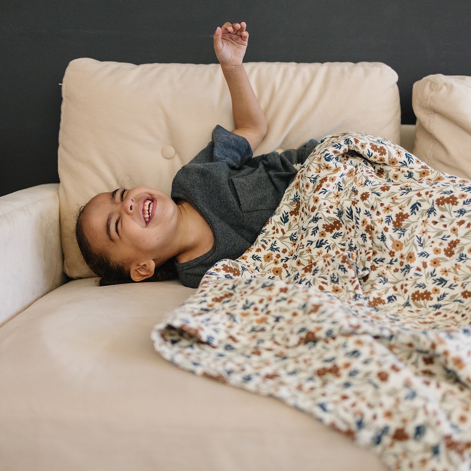 Harvest Floral Muslin Quilt Blanket