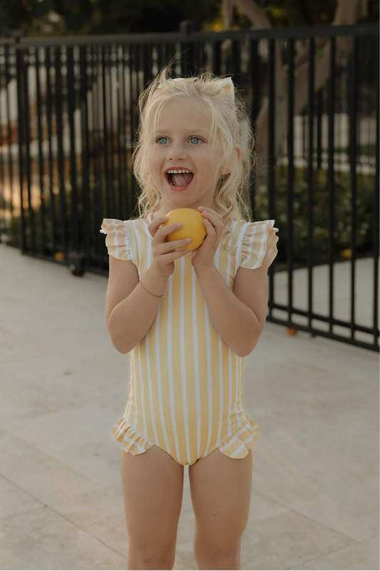 Girl Sleeveless Swimsuit | Sun Rays