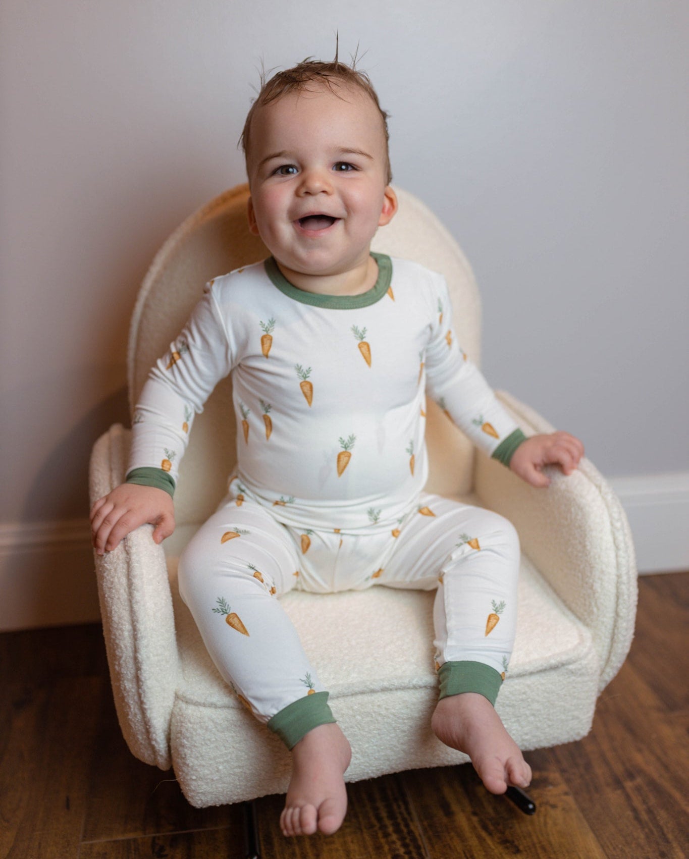 Keep Calm and Carrot On 2pc Bamboo Pajama Set