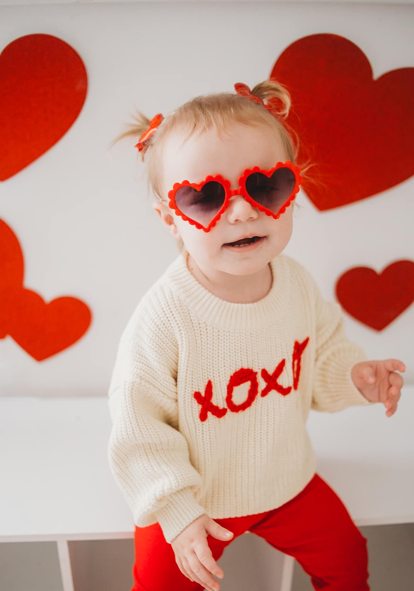 XOXO Hand Embroidered Sweater Top