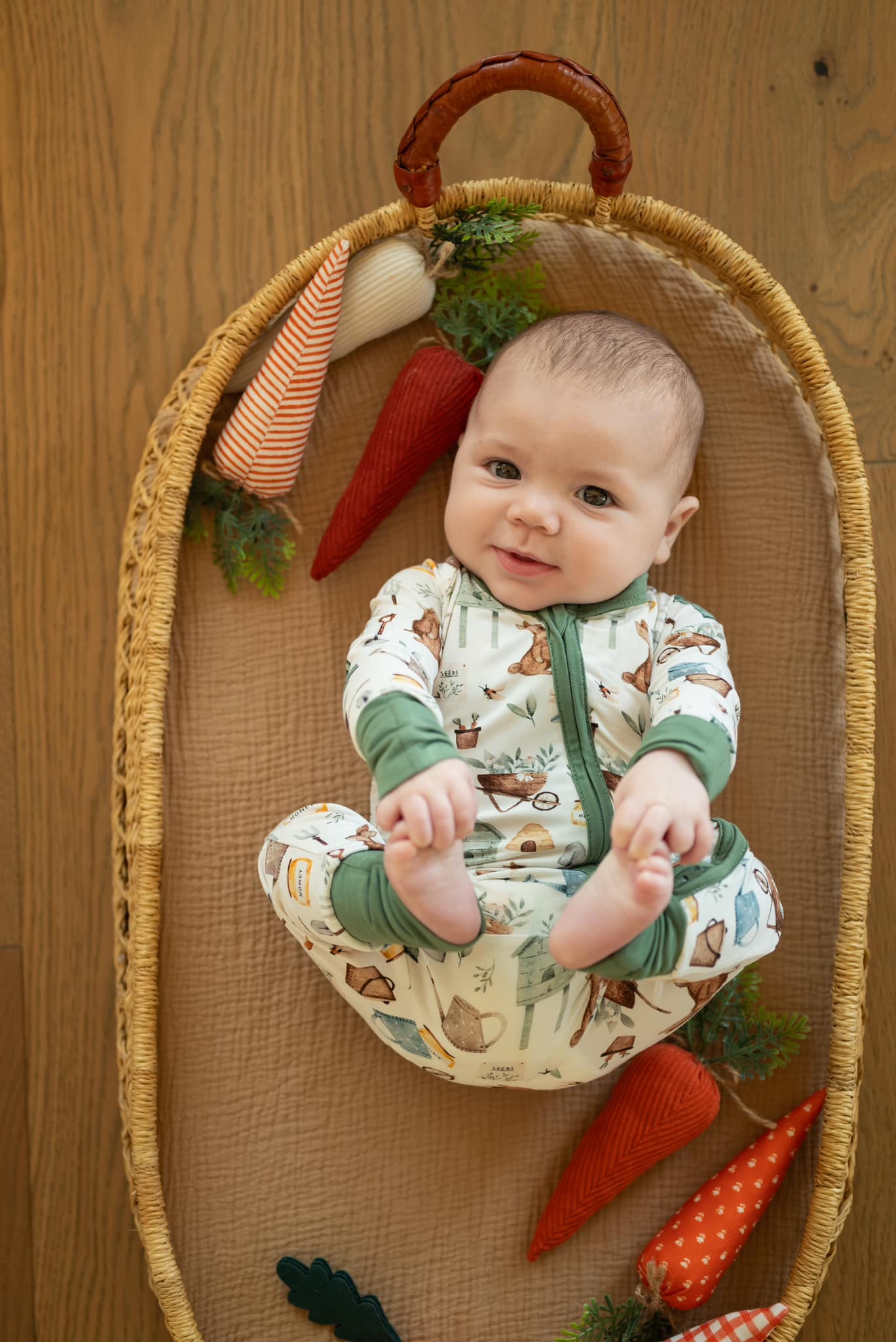 Cottontail Garden Bamboo Zippy Zipper Romper