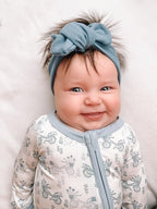 Pedal Around Bamboo Zippy Floral Zipper Romper