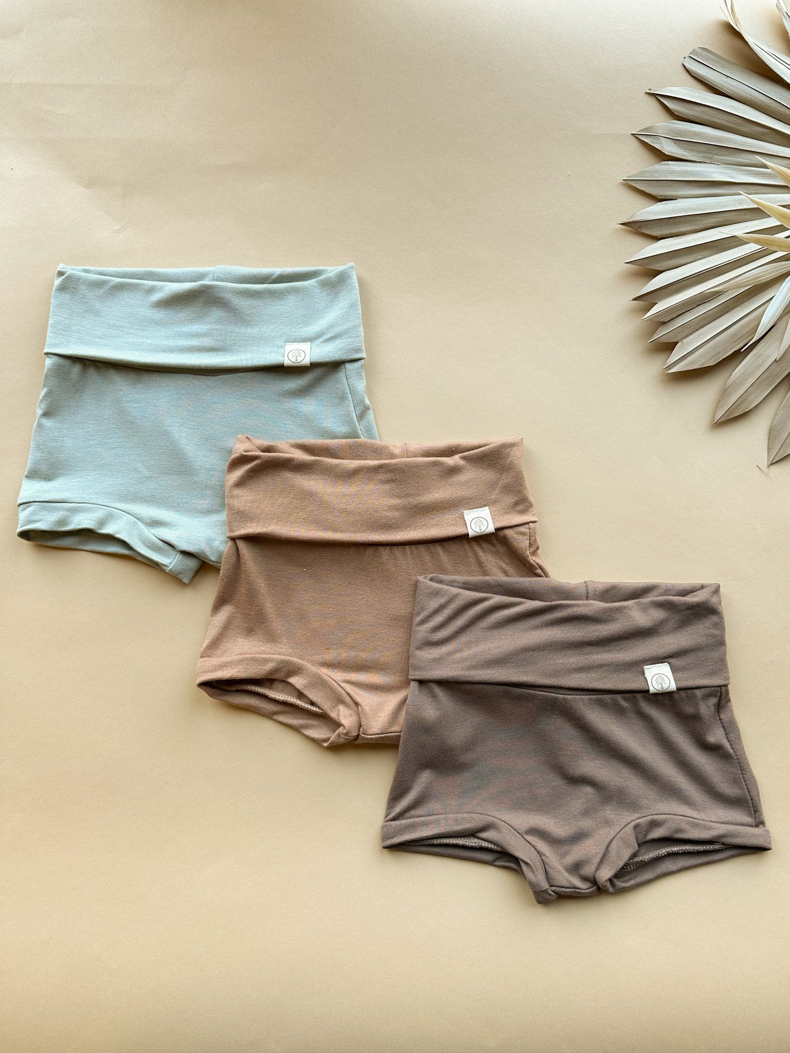 4/5T | Fold Over Bloomers | Mocha | Bamboo