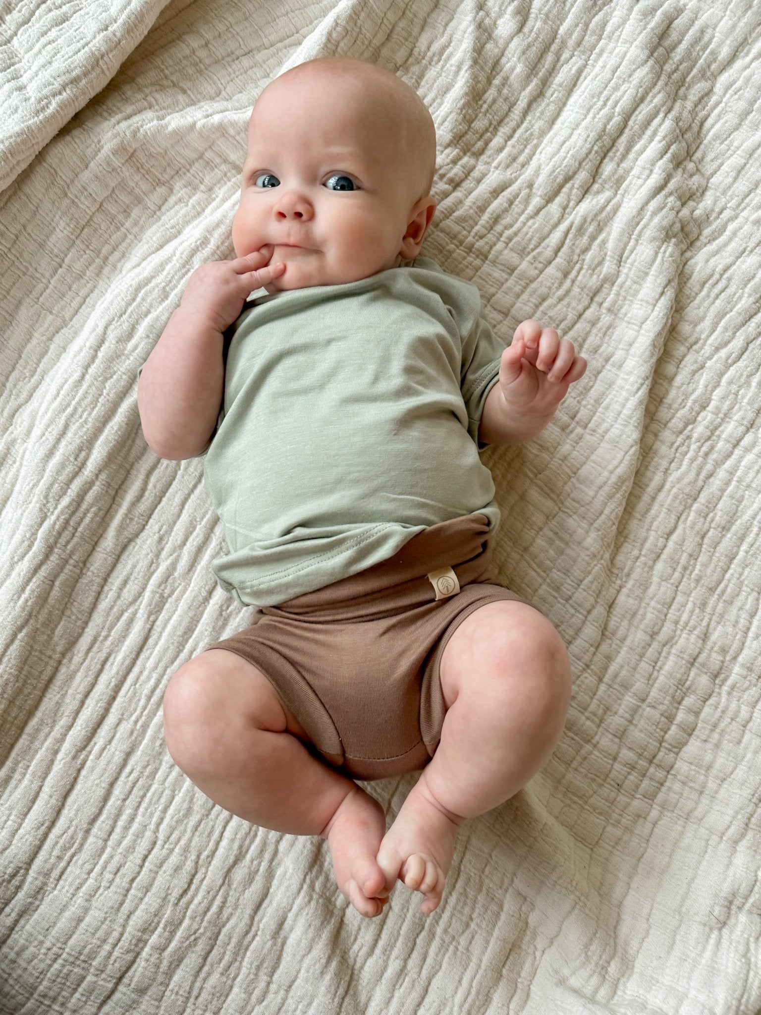 4/5T | Fold Over Bloomers | Mocha | Bamboo