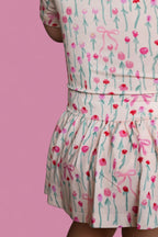 BLOOMS & BOWS DREAM FLORAL BODYSUIT DRESS