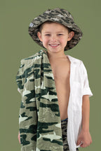 CAMO SHARK DREAM BUCKET HAT