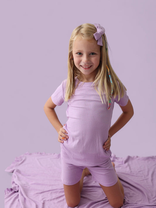 AMETHYST RIB DREAM SHORT SET