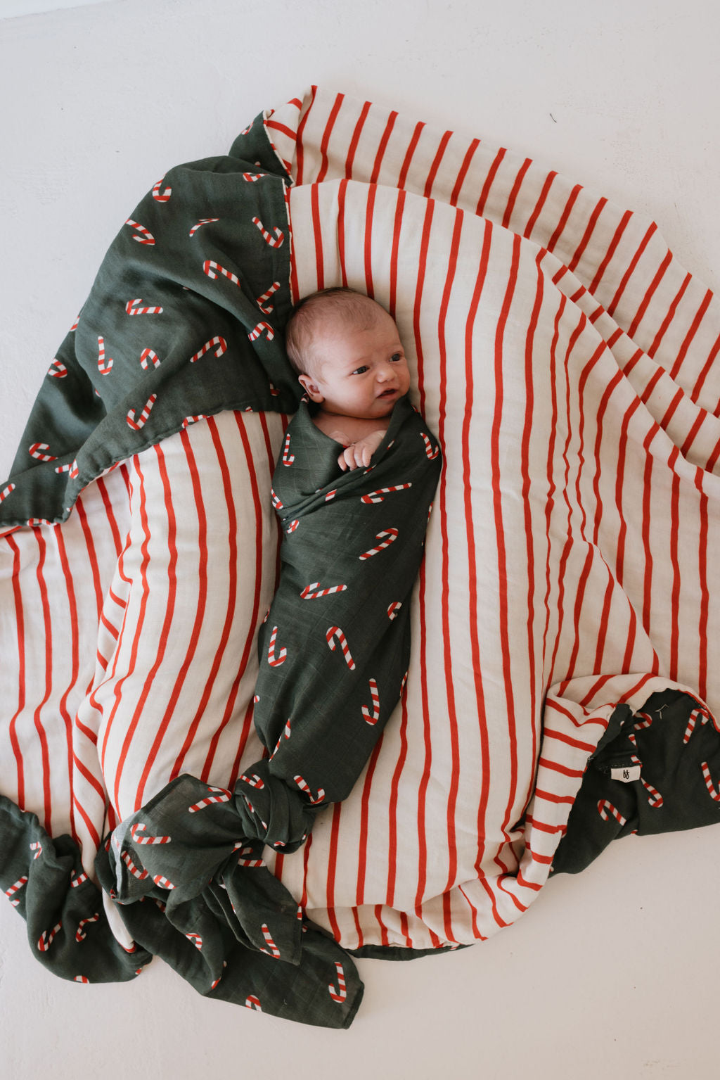 Muslin Swaddle | Candy Cane Lane