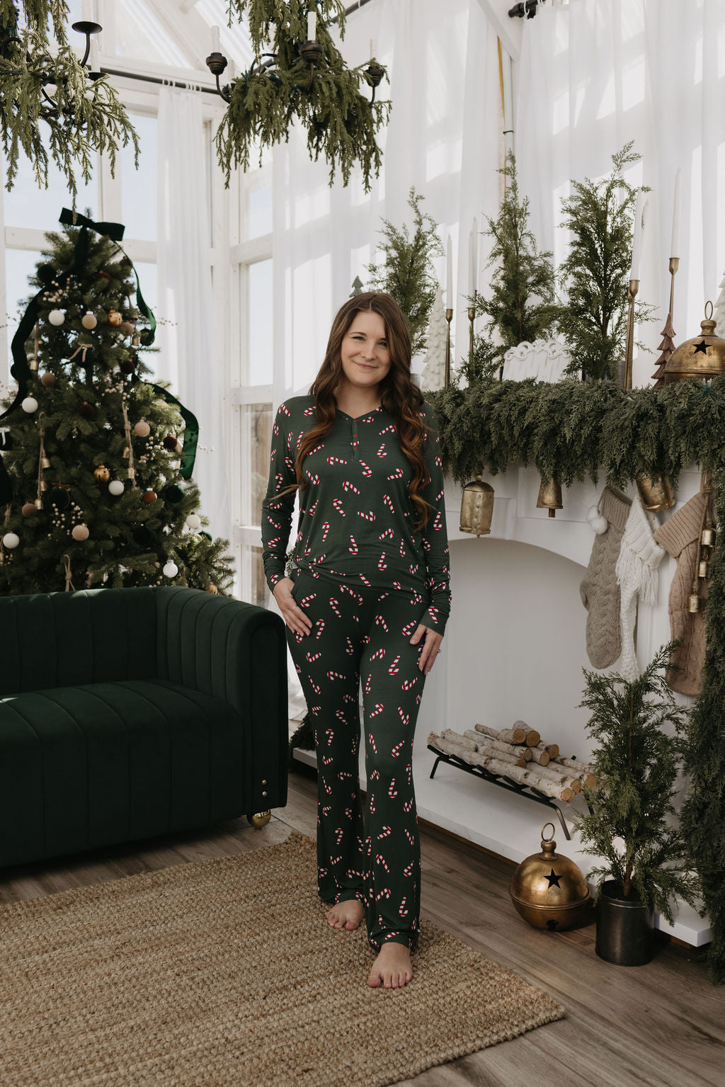 Women's Bamboo Pajamas | Candy Cane Lane 2024