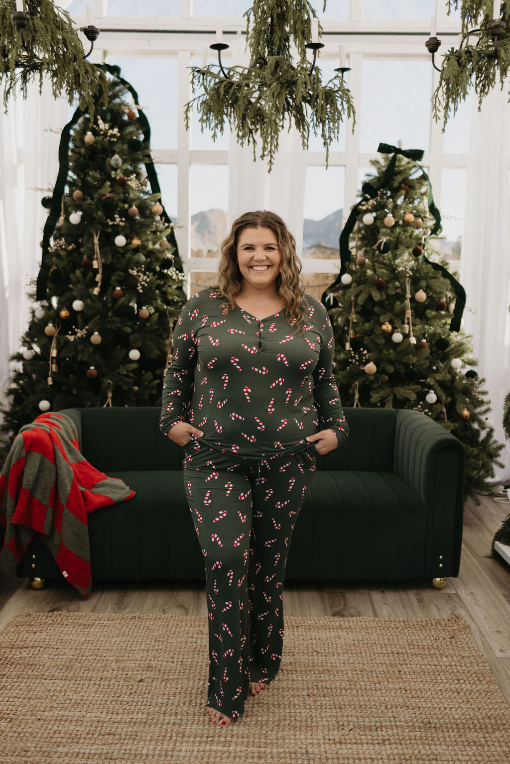 Women's Bamboo Pajamas | Candy Cane Lane 2024