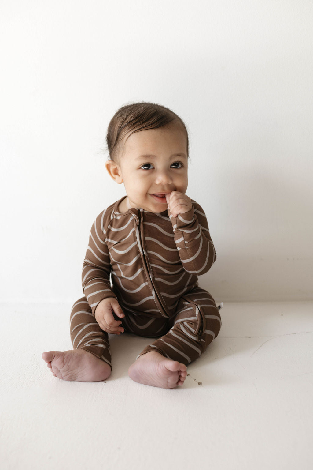 Bamboo Zip Pajamas | Static Waves