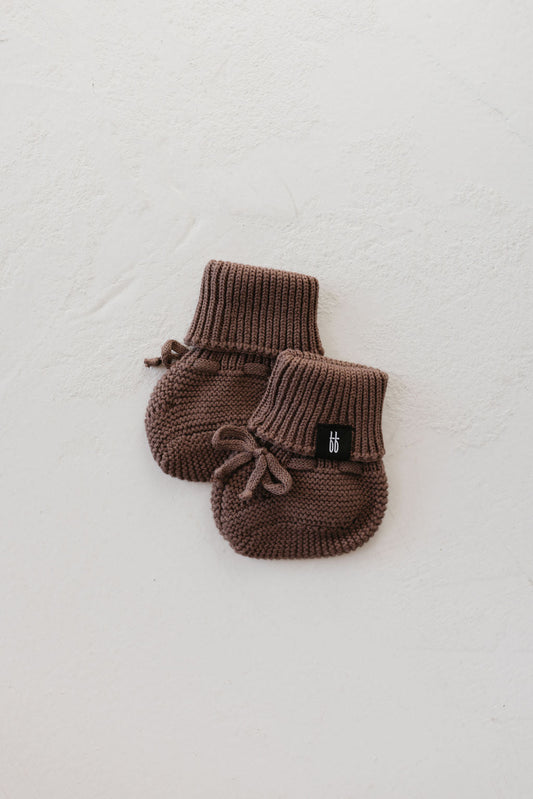 ff Knit Booties | Chocolate Chip