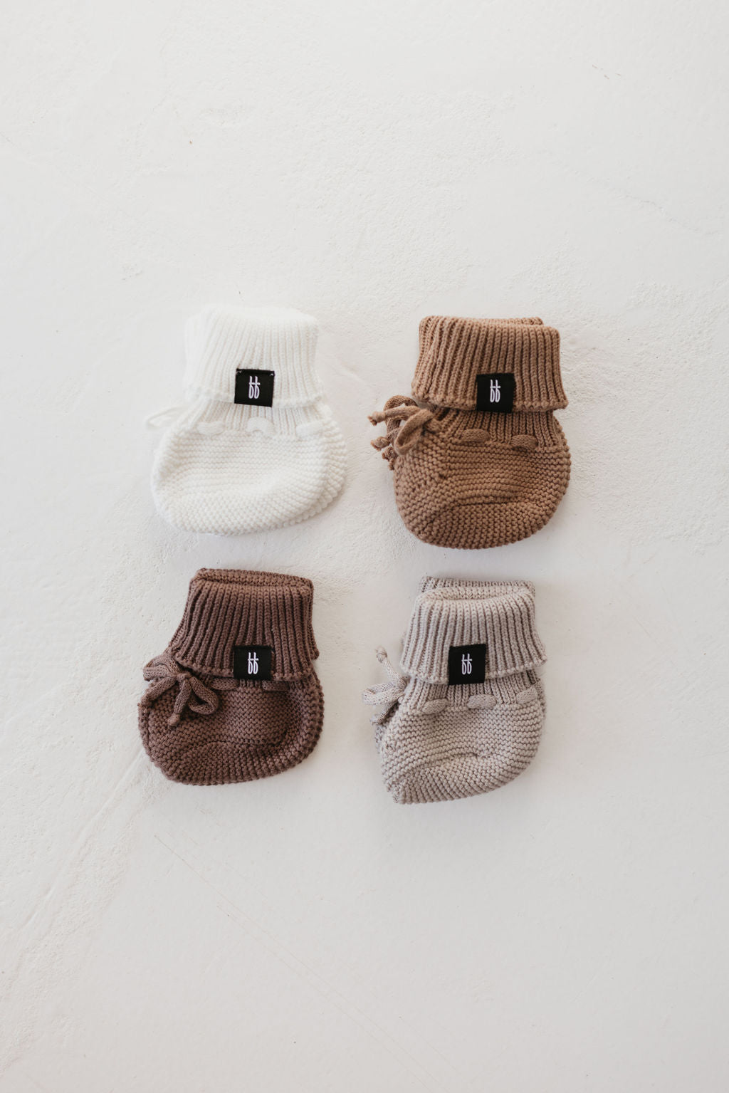 ff Knit Booties | Silver Bell