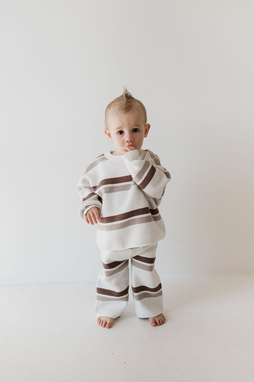 Knit Pant Set | Woodland Stripe