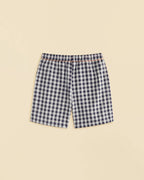 Navy Gingham Shorts
