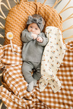 Gingham Muslin Quilt Blanket