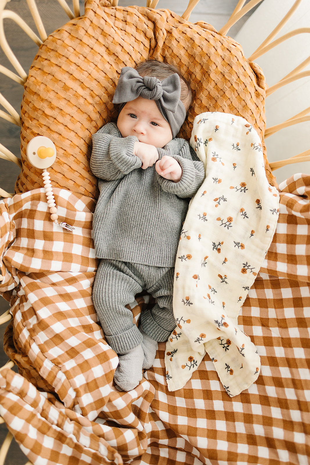 Gingham Muslin Quilt Blanket
