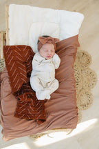 Vanilla Organic Cotton Ribbed Snap Romper