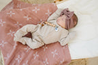 Oatmeal Organic Cotton Ribbed Snap Romper