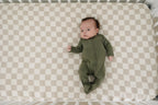 Olive Bamboo Footed Zipper