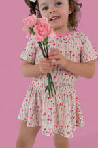 BLOOMS & BOWS DREAM FLORAL BODYSUIT DRESS