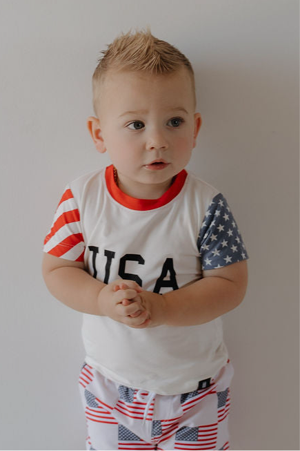 Child Bamboo T-Shirt | Stars & Stripes