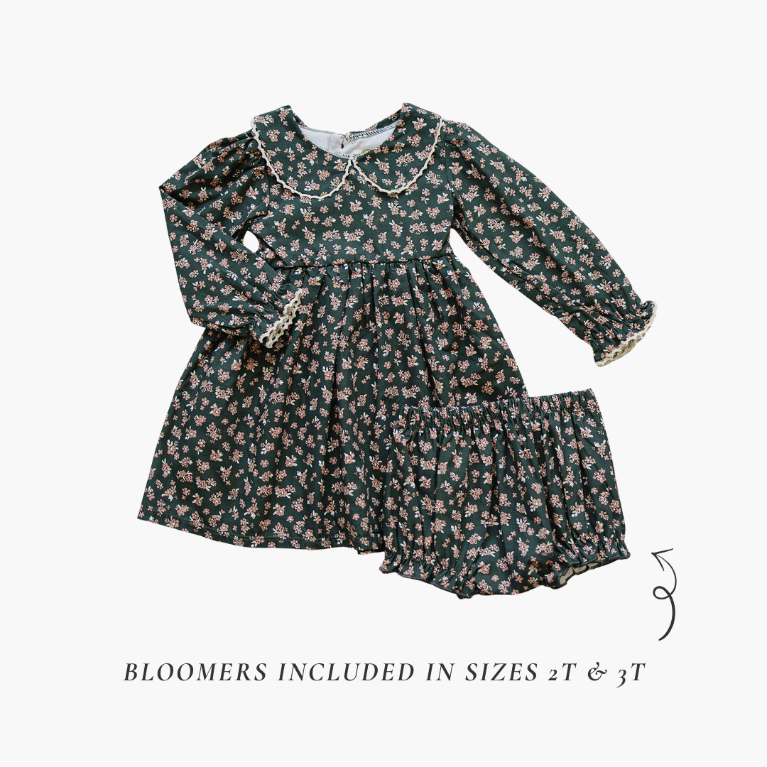 Olive Bloom Floral Dress
