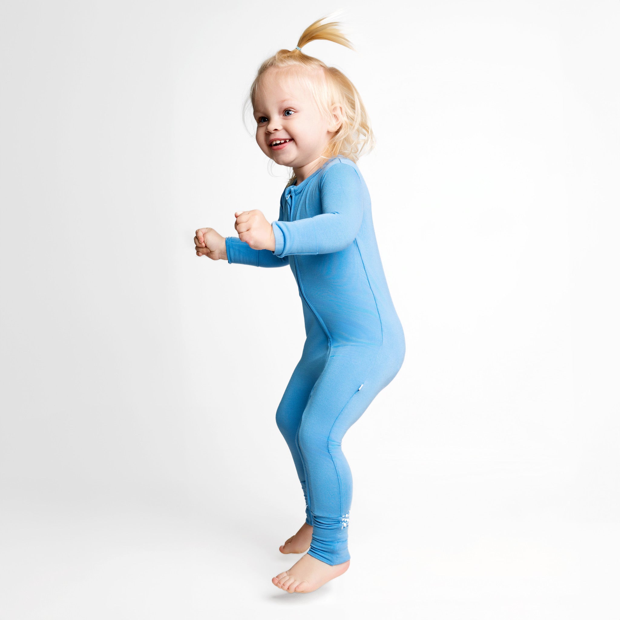 Azure Zippy Zipper Romper
