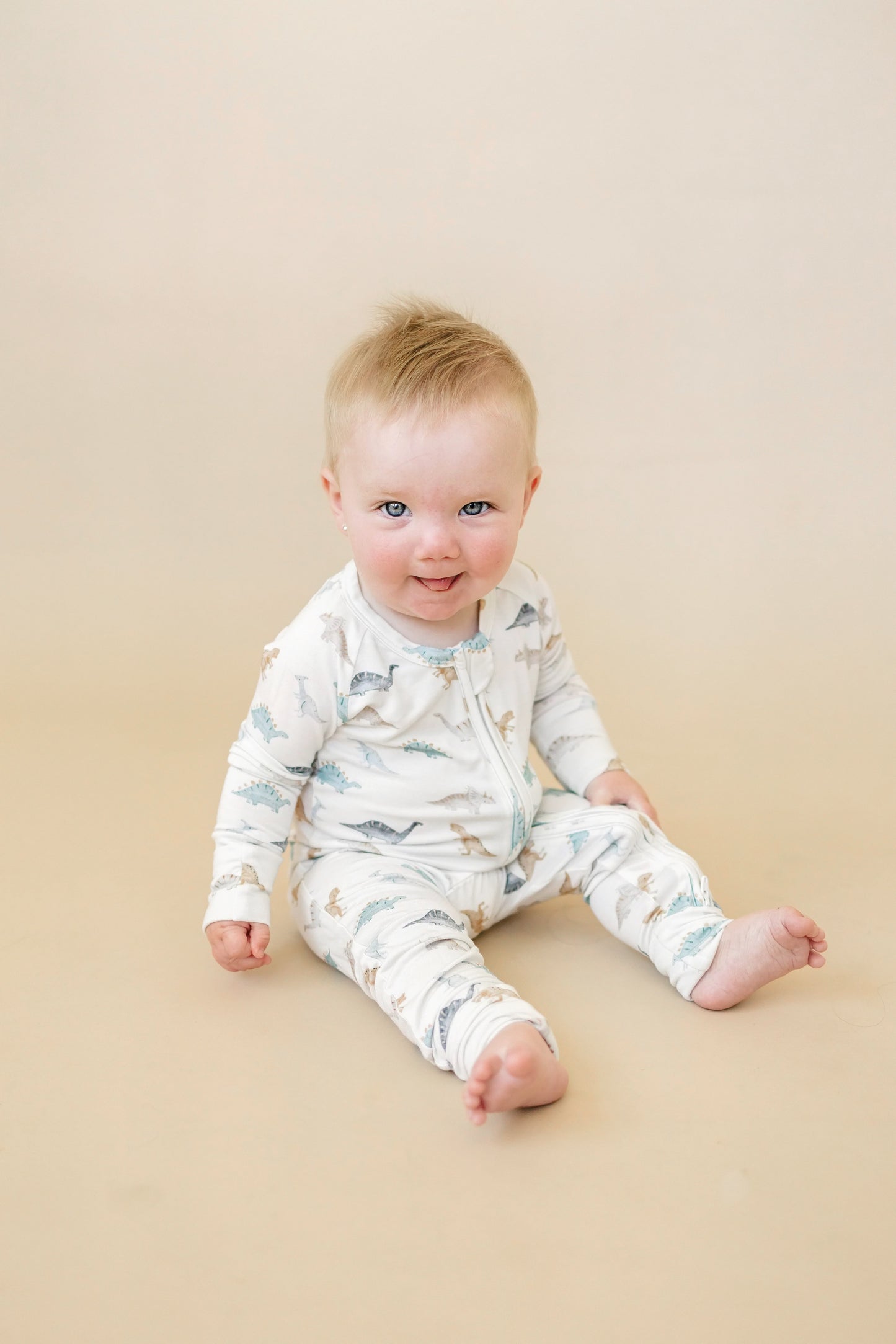 Snugglesaurus Bamboo Zippy Pajamas *9-12 months left