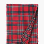 Christmas Bamboo Baby Stroller Blanket – Classic Red Tartan Plaid