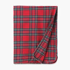 Christmas Bamboo Baby Stroller Blanket – Classic Red Tartan Plaid