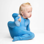 Azure Zippy Zipper Romper