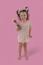 BLOOMS & BOWS DREAM FLORAL BODYSUIT DRESS