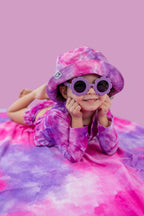 CANDY CLOUDS DREAM 2-PIECE RASH GUARD RUFFLE SWIM SUIT