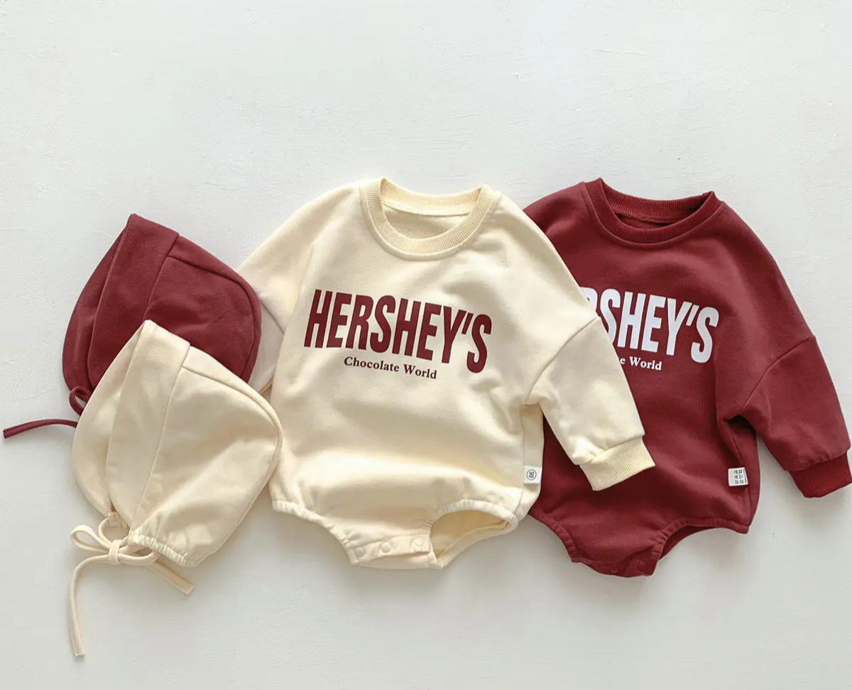 Hershey Print Cotton Bodysuit Romper