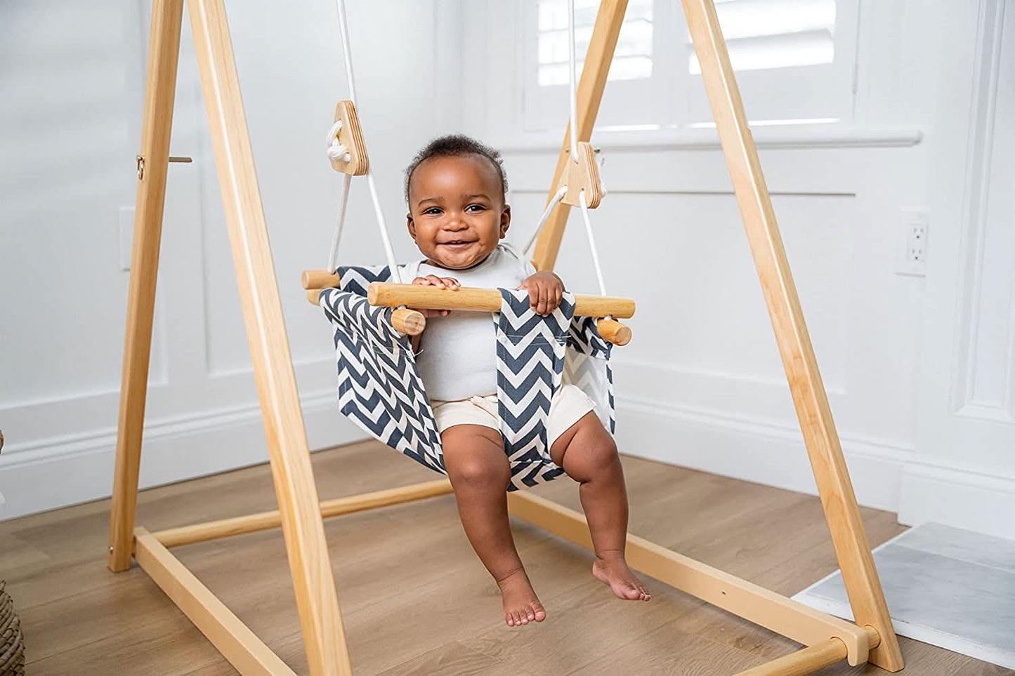 Spruce | Foldable Baby Swing - Gray