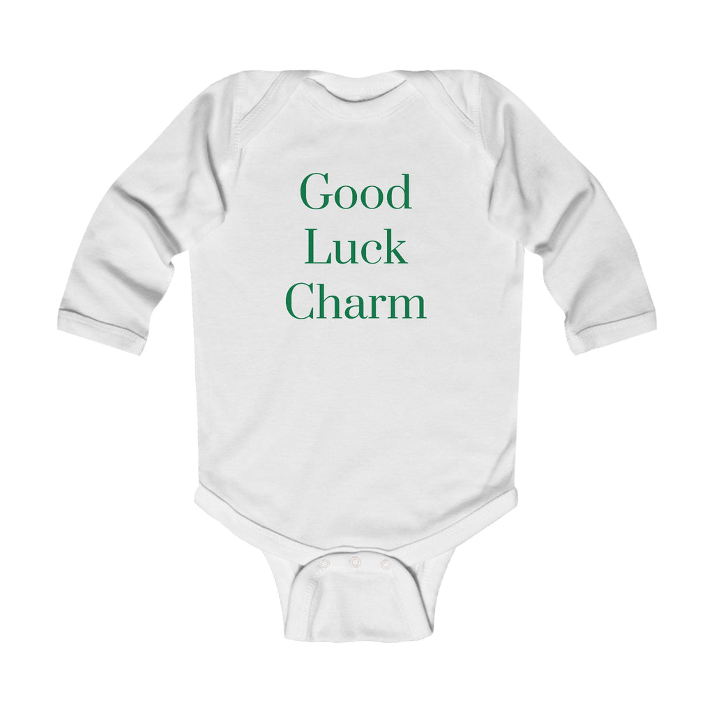 Good Luck Charm Infant Long Sleeve Bodysuit - St. Patrick's Day Baby Outfit