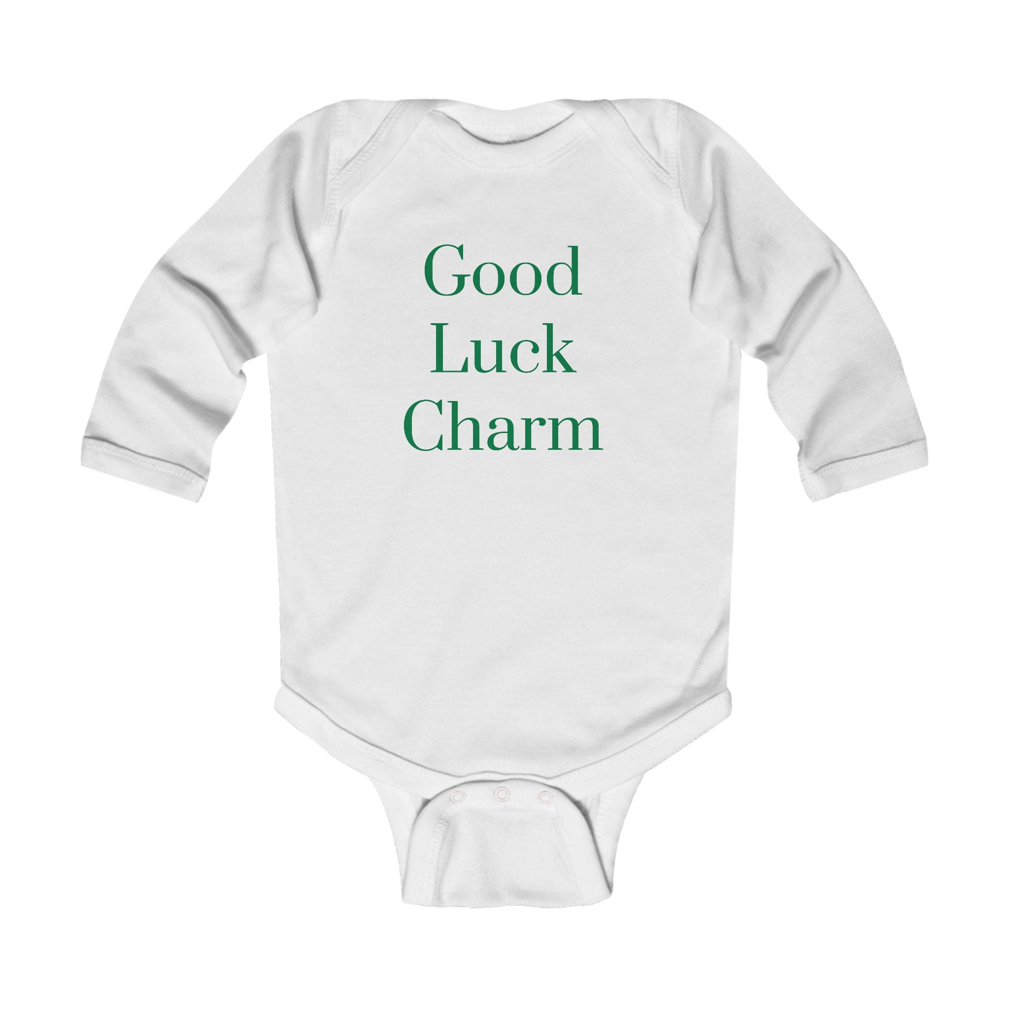 Good Luck Charm Infant Long Sleeve Bodysuit - St. Patrick's Day Baby Outfit