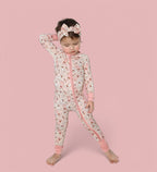 BUNNIES AND BOWS DREAM ZIPPER ROMPER