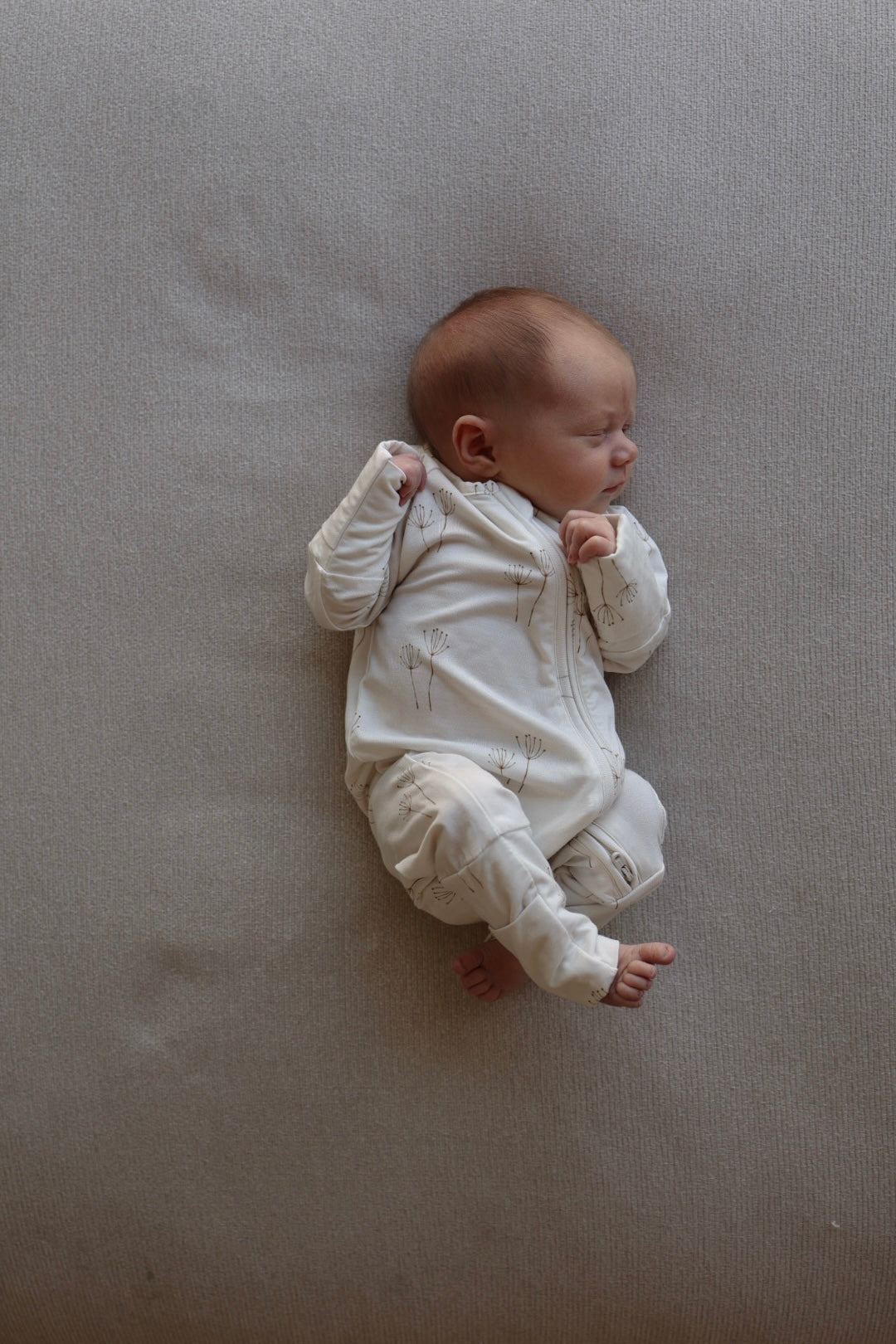 Bamboo Zip Pajamas Floral Romper | Dandelion