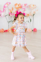 SALE Rainy Day Flutter Sleeve Twirl Dress