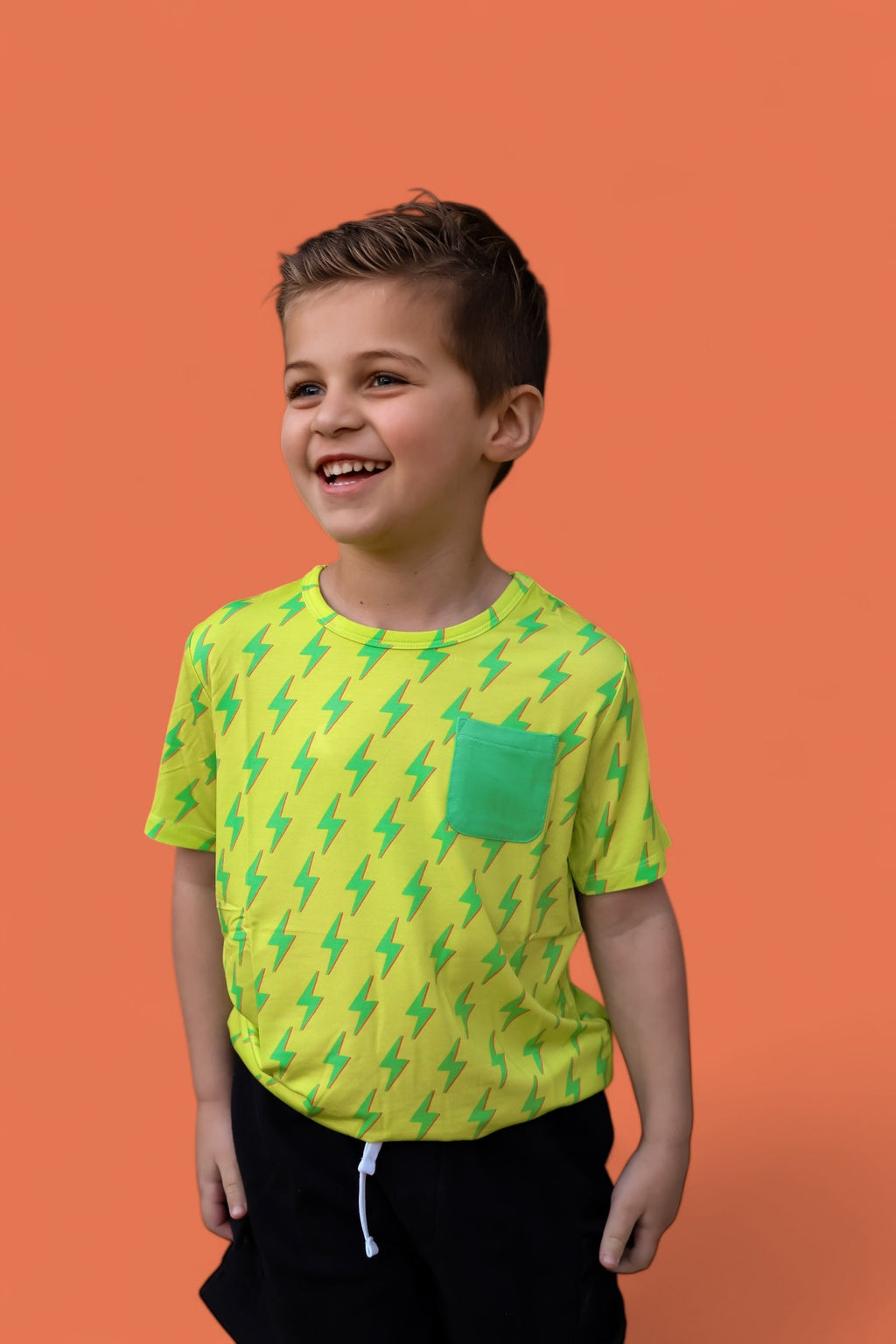 BRIGHT BOLTS DREAM POCKET TEE
