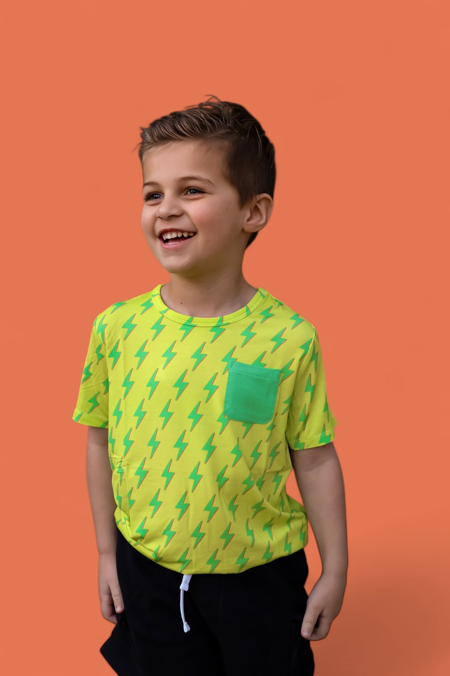 BRIGHT BOLTS DREAM POCKET TEE