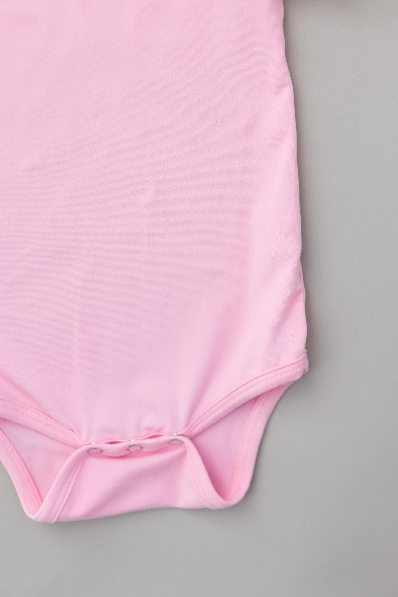 Bubblegum Pink S/S Flutter Bodysuit