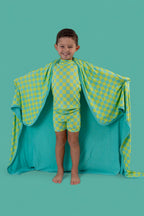 BE BOLD CHECKERS DREAM SHORT SET