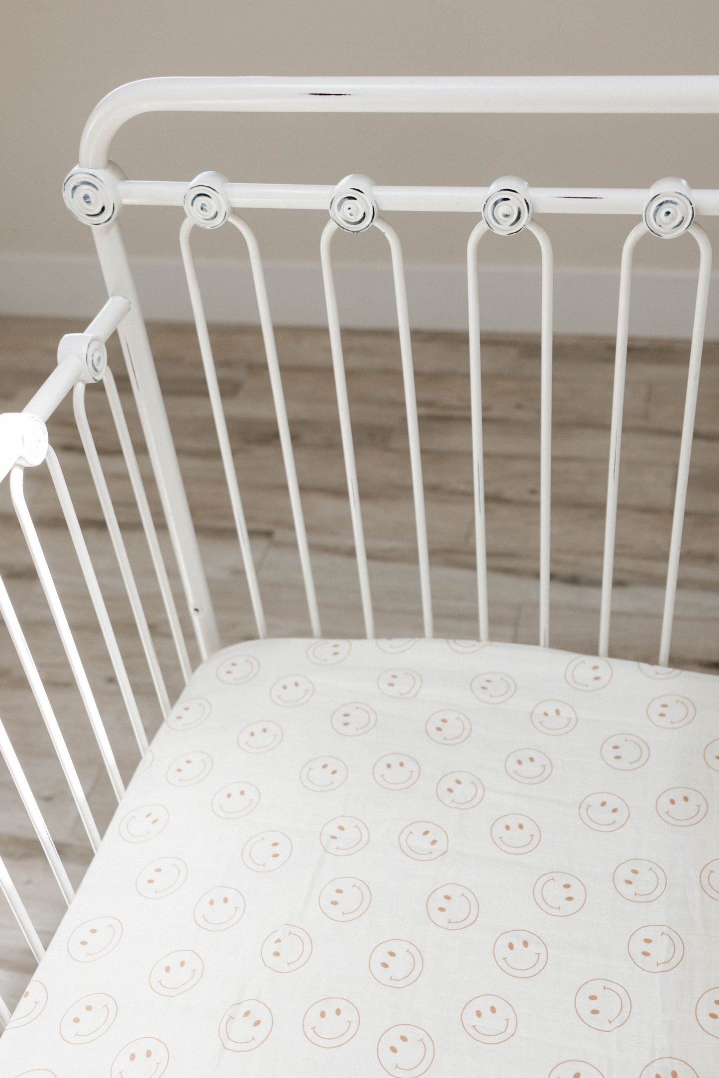 Muslin Crib Sheet | Just Smile Ivory