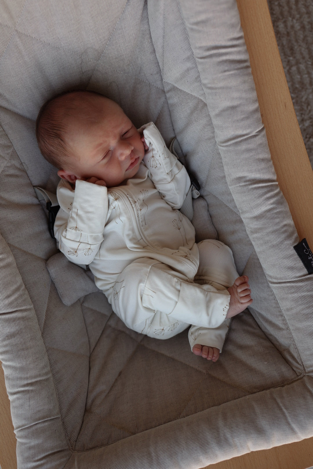 Bamboo Zip Pajamas Floral Romper | Dandelion