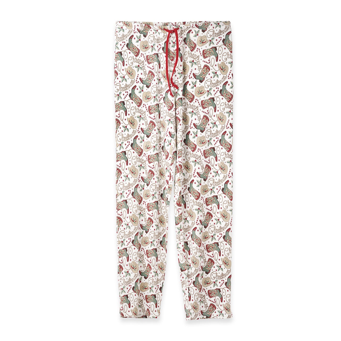 Western Christmas Adult Pajama Pants – Soft Bamboo Unisex