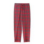 Christmas Bamboo Unisex Pajama Pants – Classic Red Tartan Plaid